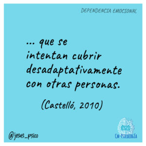 Qué es la dependencia emocional Cm Psicología